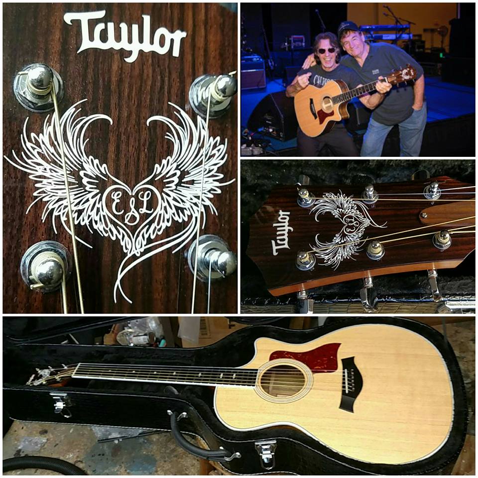 Rick Springfield’s Taylor Guitar Tribute Inlay and Repair